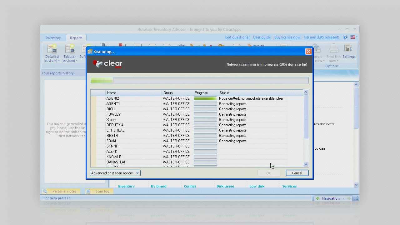 Network Inventory Advisor -  Get network software & hardware details