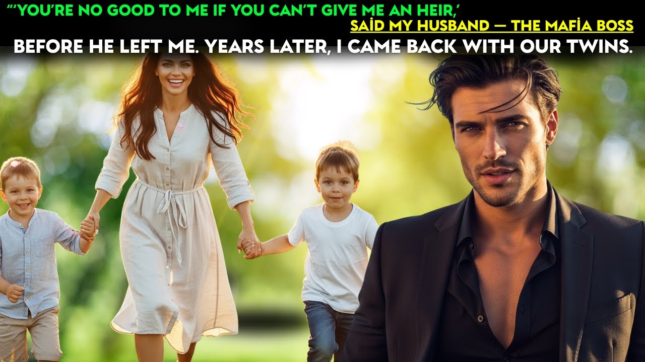 “‘You’re no good to me without an heir,’ said my mafia husband. I came back years later—with twins.”