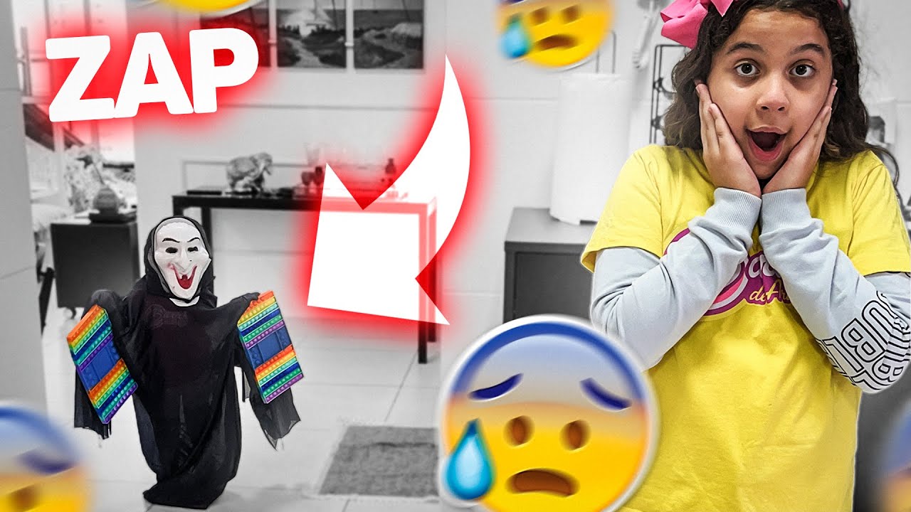 O ZAPINHO PEGOU OS POP IT DE SARAH !!! OLHA O QUE ACONTECEU !