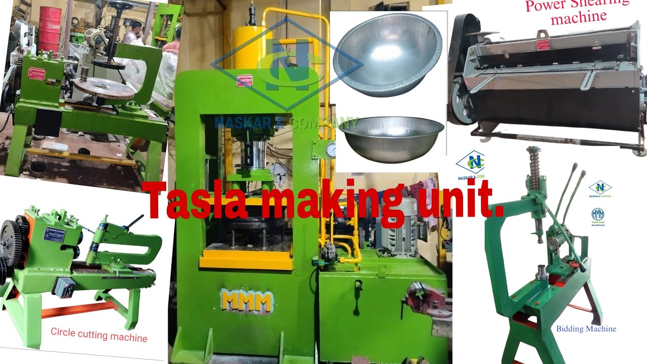 #Tasla making unit made, supplied, installed and production done by Naskar & company