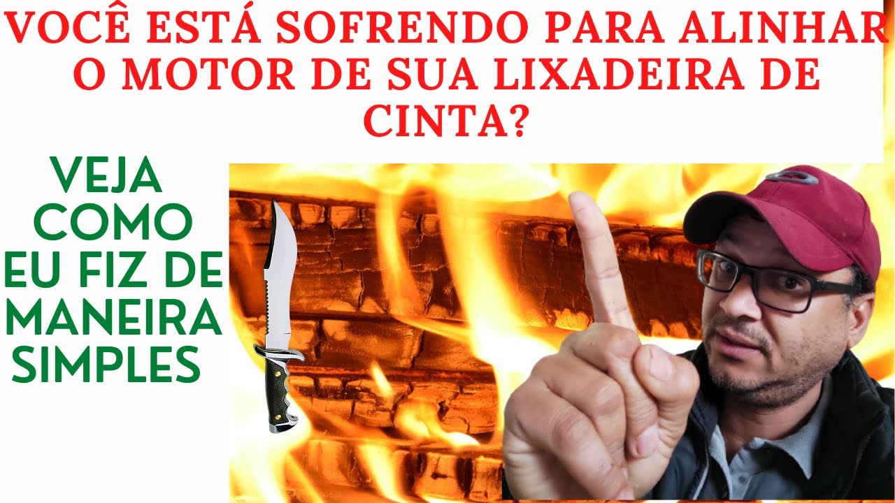 ALINHAR LIXADEIRA DE CINTA: Dicas de Como Eu Fiz para Alinhar o Motor