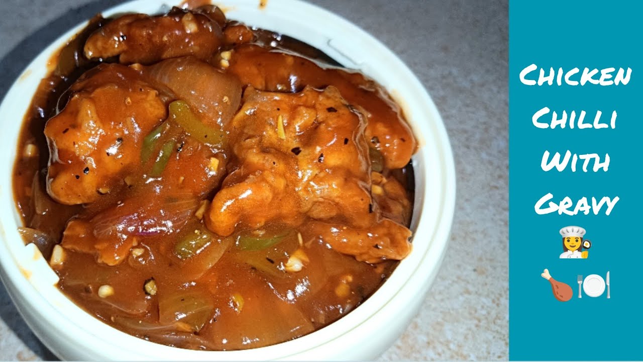 Chicken Chilli with Gravy Recipe 😋 | Hotel Style Chicken Chilli at Home | Easy & Spicy