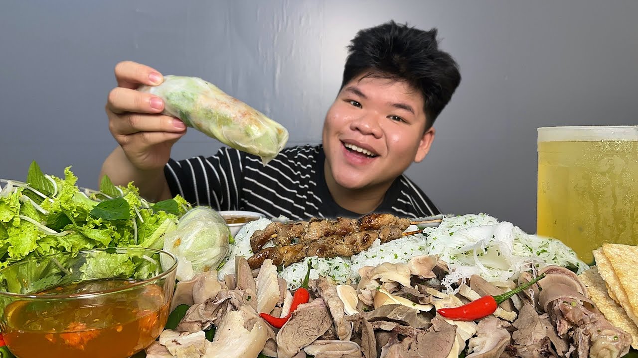 Bánh Hỏi Lòng Siêu Hấp Dẫn Đặc Sản Bình Định Ngon Không Muốn Dừng Đũa | Dương Doubar