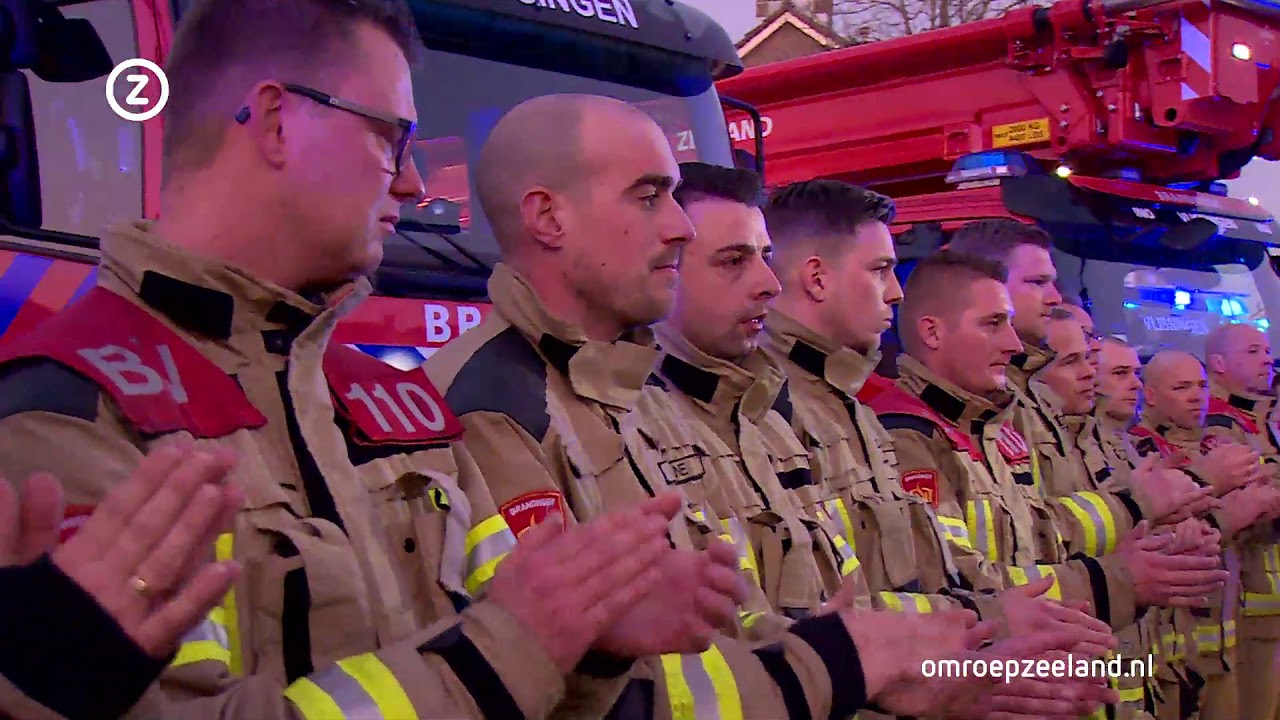 Indrukwekkende erehaag voor terminale brandweerman
