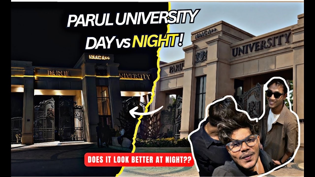 PARUL UNIVERSITY AT NIGHT? 🌙 | Inside Tour + College Fest Experience!