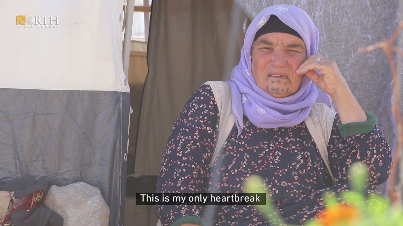 IDP who lost her son and city of Sere Kaniye (Ras al-Ain) in northeast Syria