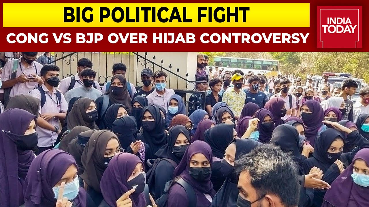 BJP Alleges Congress Behind Birth Of Hijab Row, Congress Hits Back At Saffron Party | India Today