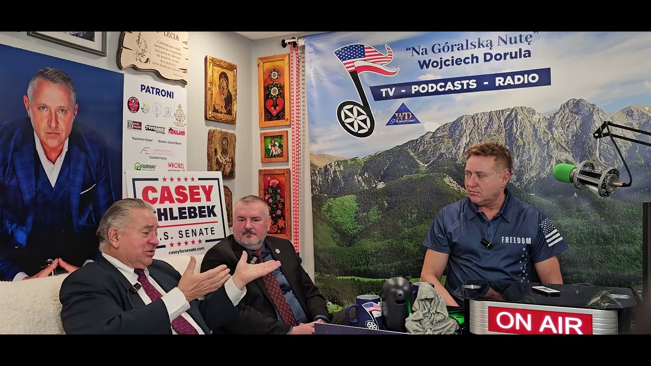 Casey Chlebek i Dan Naumowicz w Studiu Radia Na Góralską Nutę