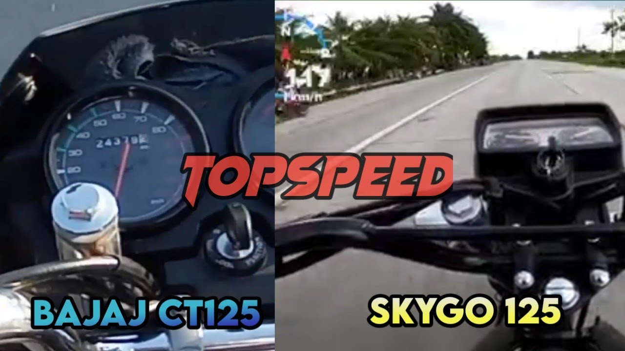SKYGO 125 TOPSPEED vs BAJAJCT125 TOPSPEED