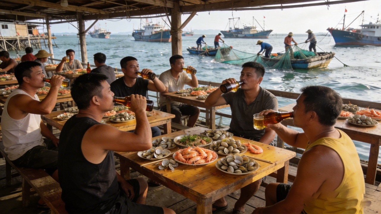 广东西江小岛上疍家河鲜三宝，现捞现烧三个菜152元，想吃先坐船【舟小九】