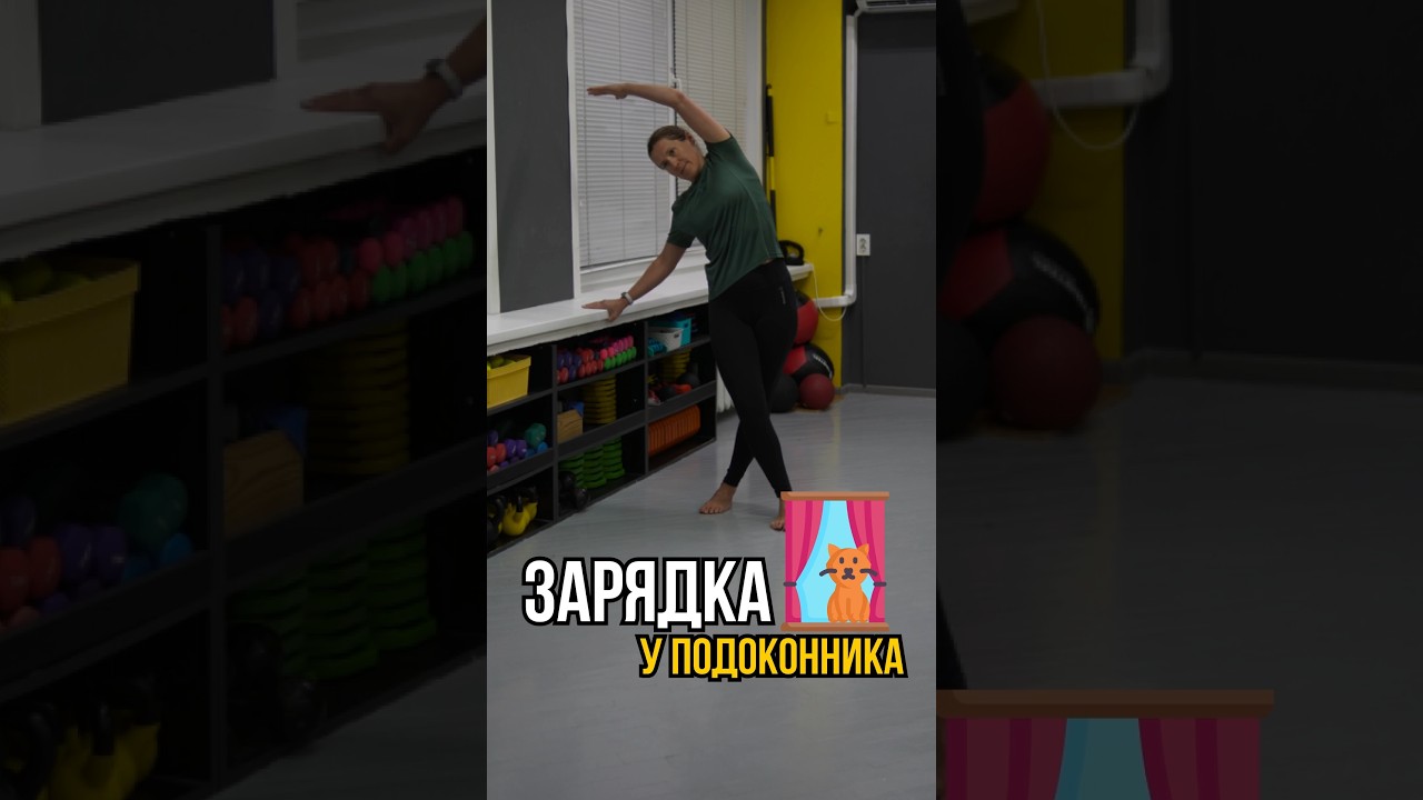 Зарядка возле подоконника #утренняязарядка #зарядкадома #фитнесдома