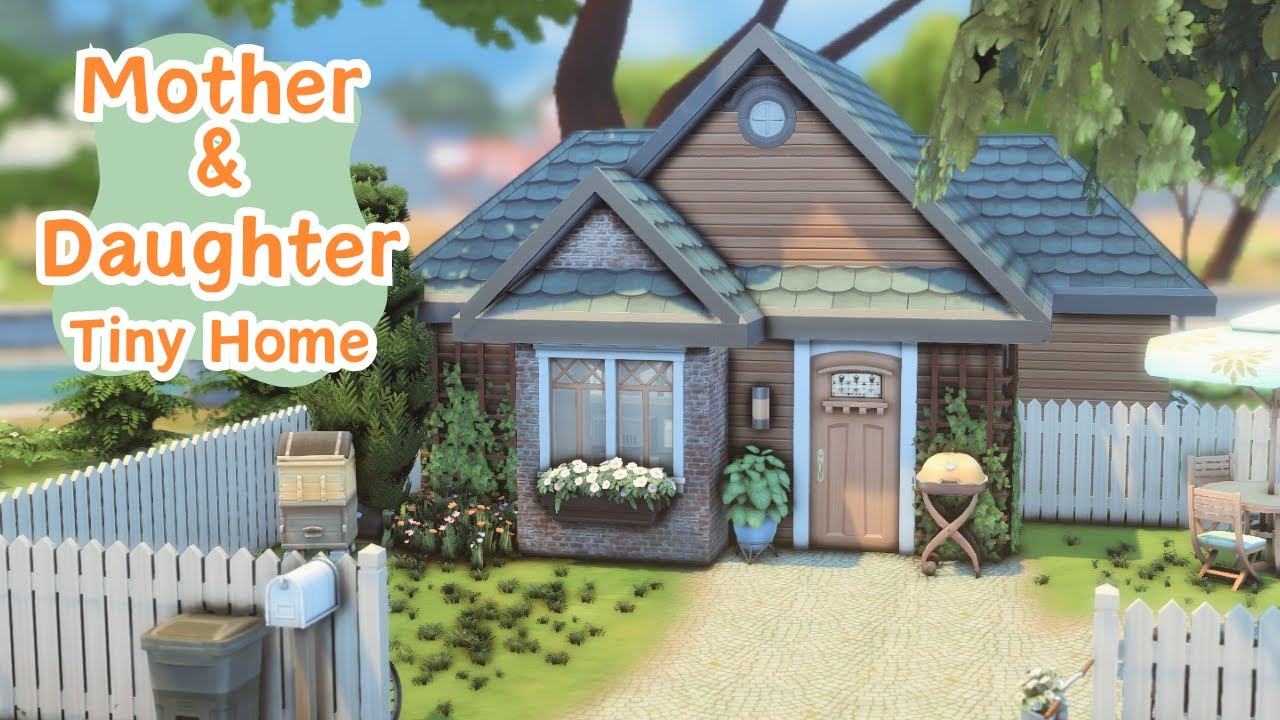 Mother & Daughter TINY HOME | Sims 4 Speed Build
