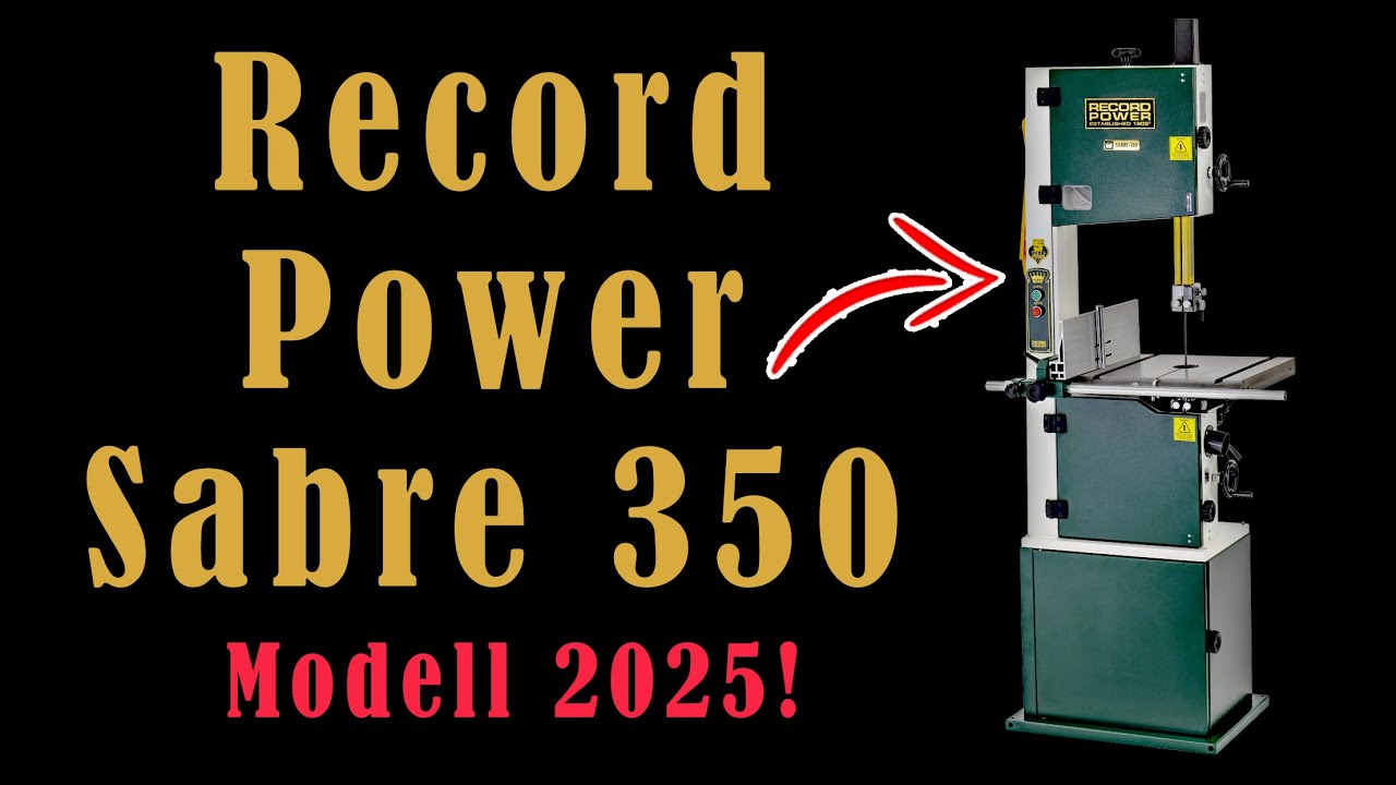 Bandsäge Record Power Sabre 350 (Modell 2025) -  Aufbau - Vergleich - Tipps