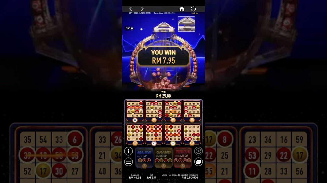 Best win in mega fire blaze lucky ball.......