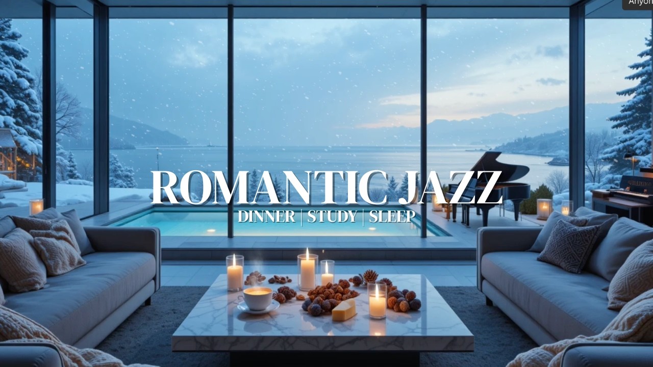 Romantic Jazz & Soft Saxophone 🎷 Relaxing Background Music for Dinner, Study, or Sleep