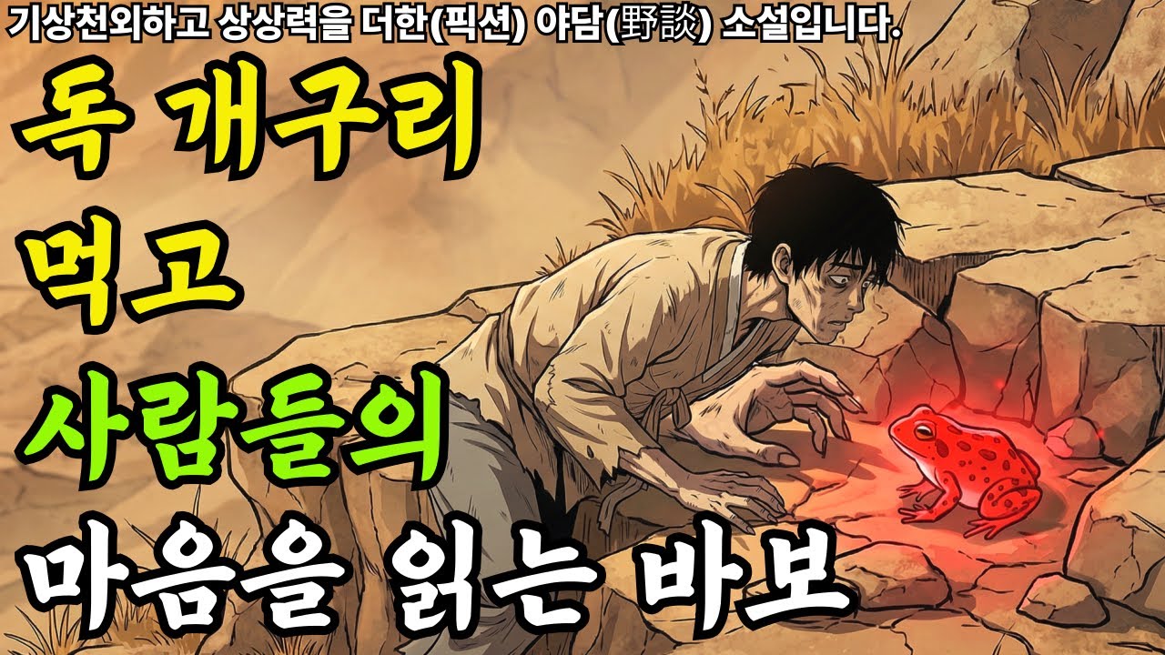 독 개구리 먹고 사람들의  마음을 읽는 바보 약초꾼...