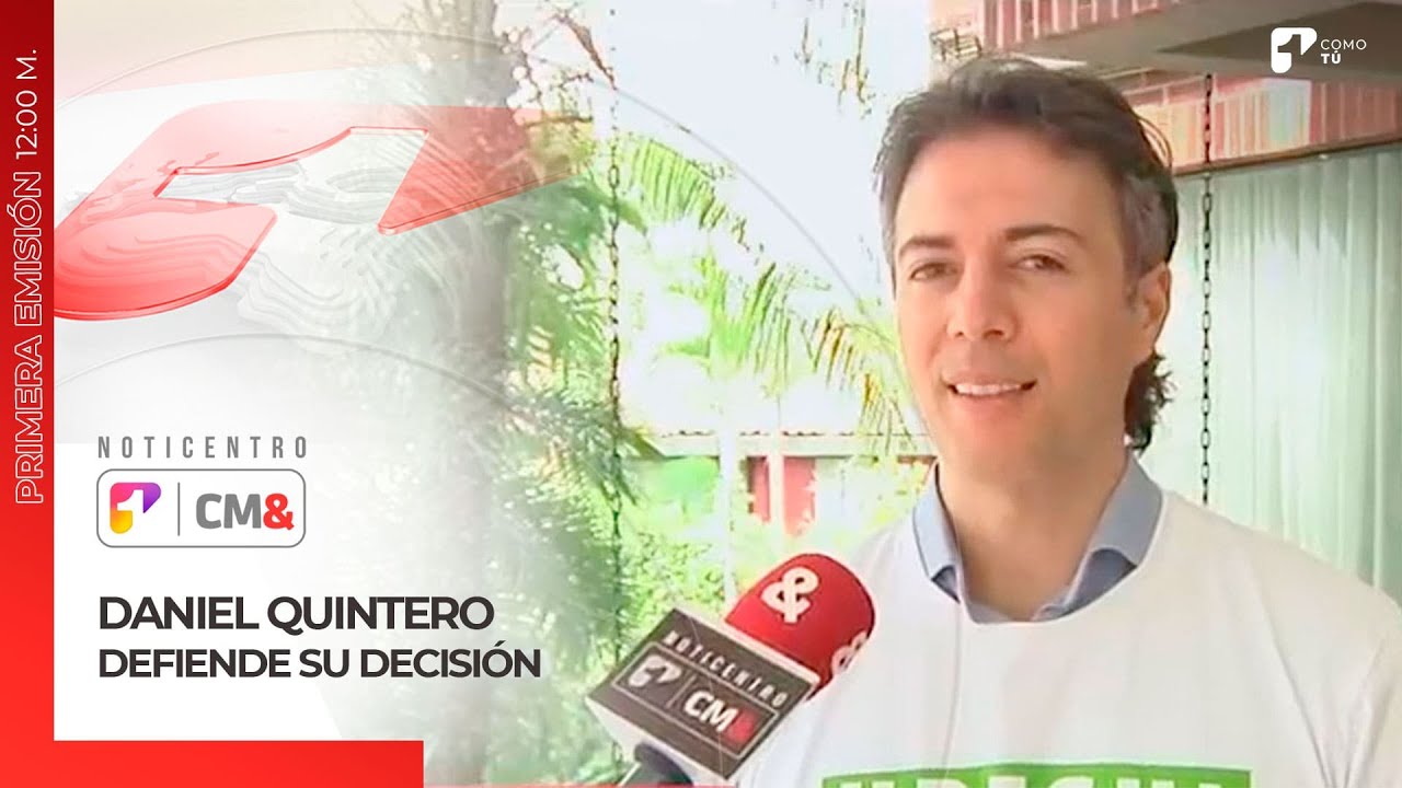 Daniel Quintero defiende su decisión de abandonar el cargo de la alcaldía de Medellín | Canal 1