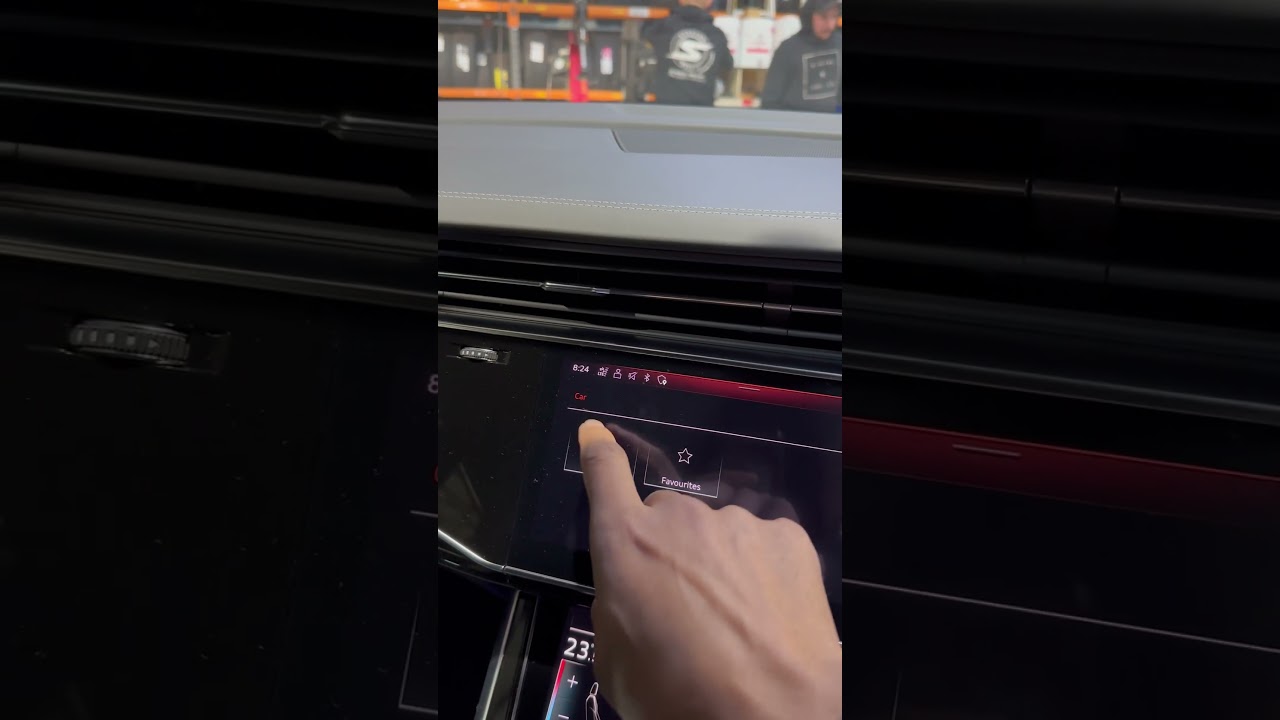 How to put 2021 Audi SQ8 into jacking mode locking air suspension in before lifting
