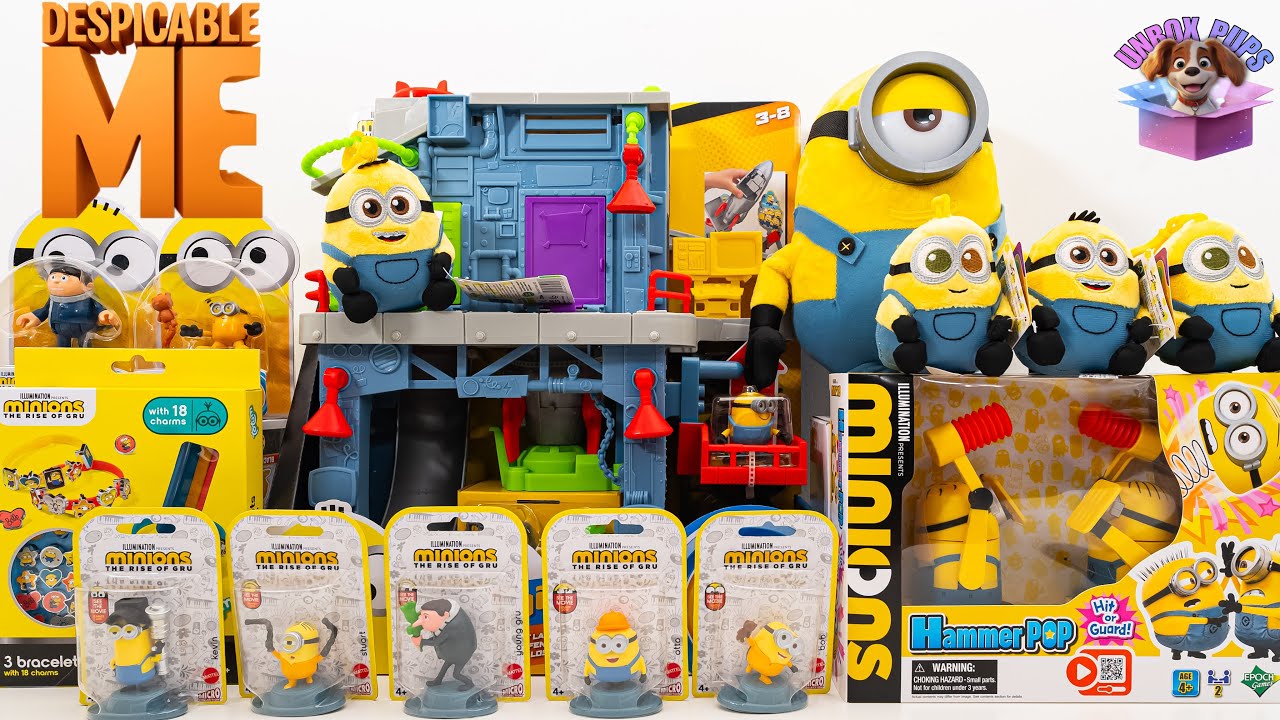 Despicable Me Toy Unboxing ASMR l Minions l Rise of Gru l Imaginext Gru's Gadget Lair