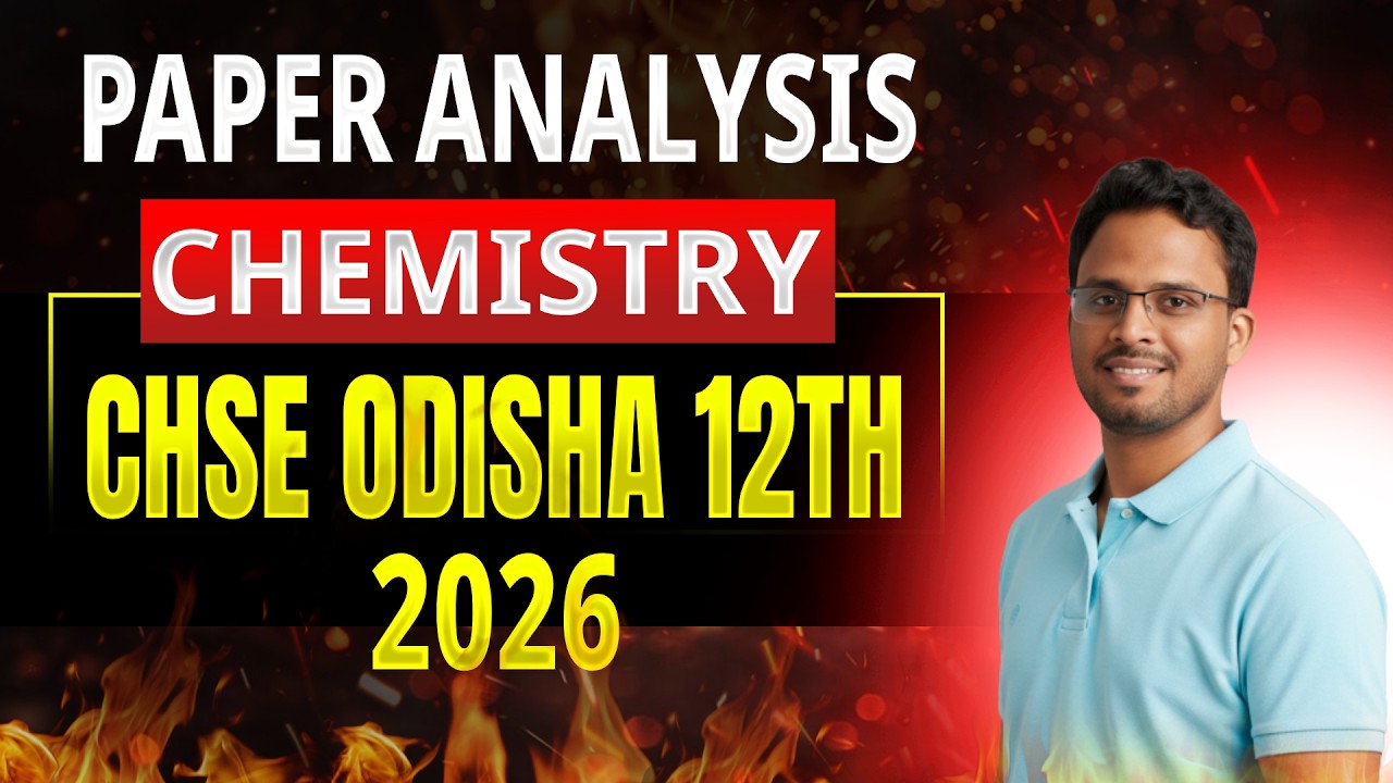 CHSE Odisha Class 12 Chemistry Exam Paper Analysis | All Answers