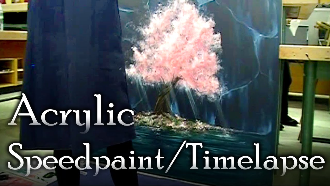 Acrylic speedpaint/ time-lapse [Graveyard of Dreams]