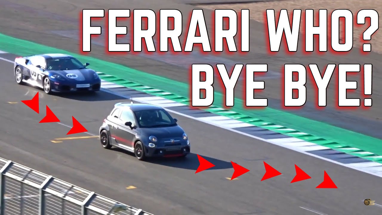 ОБГОН СУПЕРКАРОВ в Сильверстоуне на Abarth 595 2017 года!!