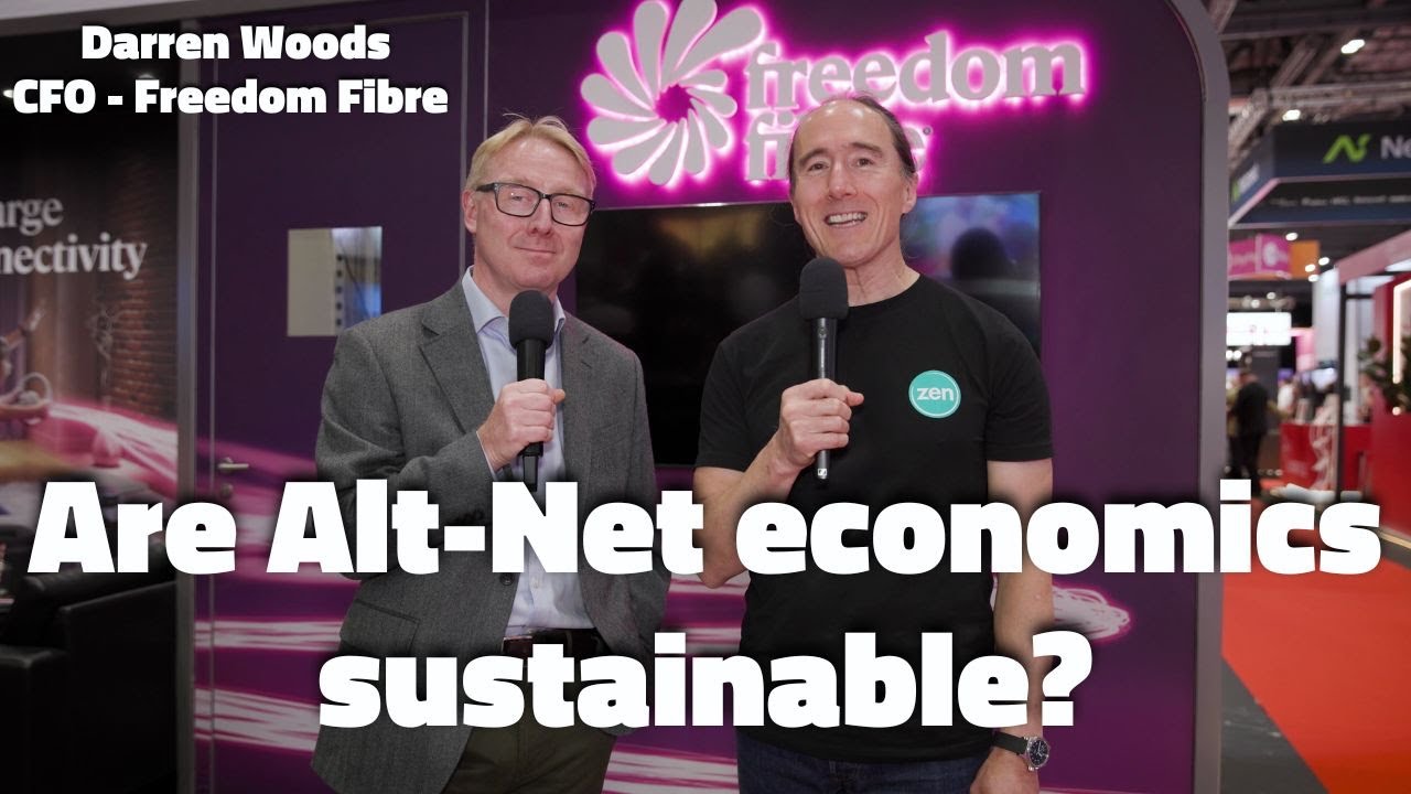 Are Alt-Net economics sustainable? Clive Selley says no. Freedom Fibre CFO Darren Woods responds.
