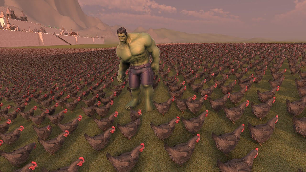 Hulk vs 100,000 Free-Range Chickens | UEBS 2 Epic Battle
