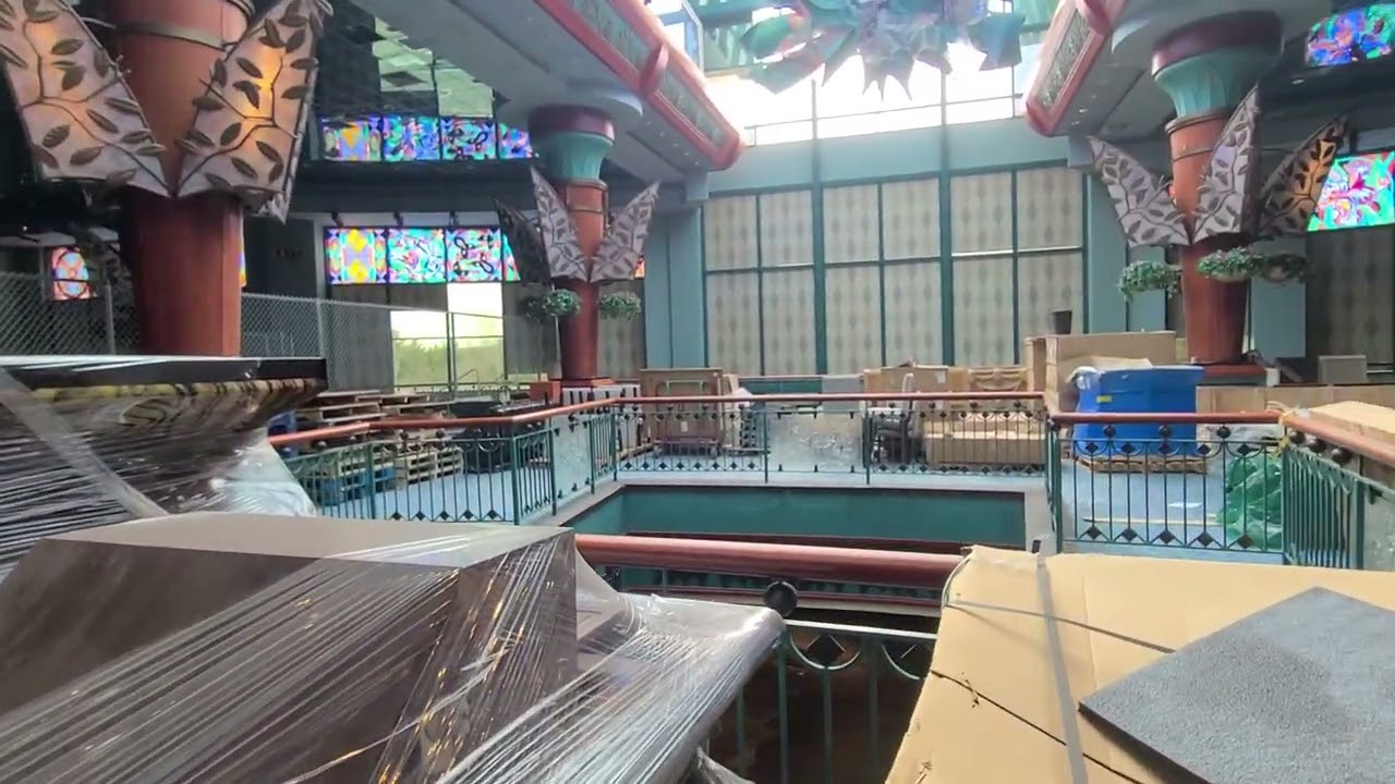 Closed/abandoned part of a casino.