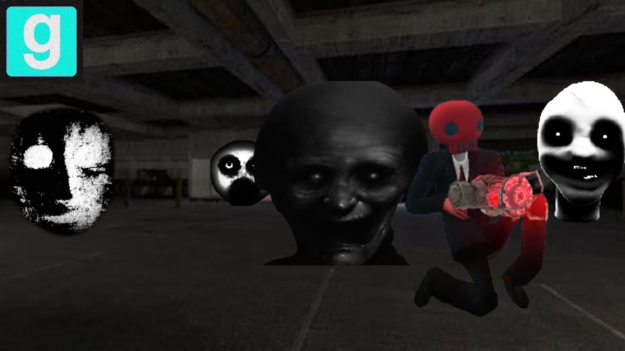Garry's Mod: Stalking Nextbots in GM_MallParking (Ft. ATom1c & MrPlushMan)
