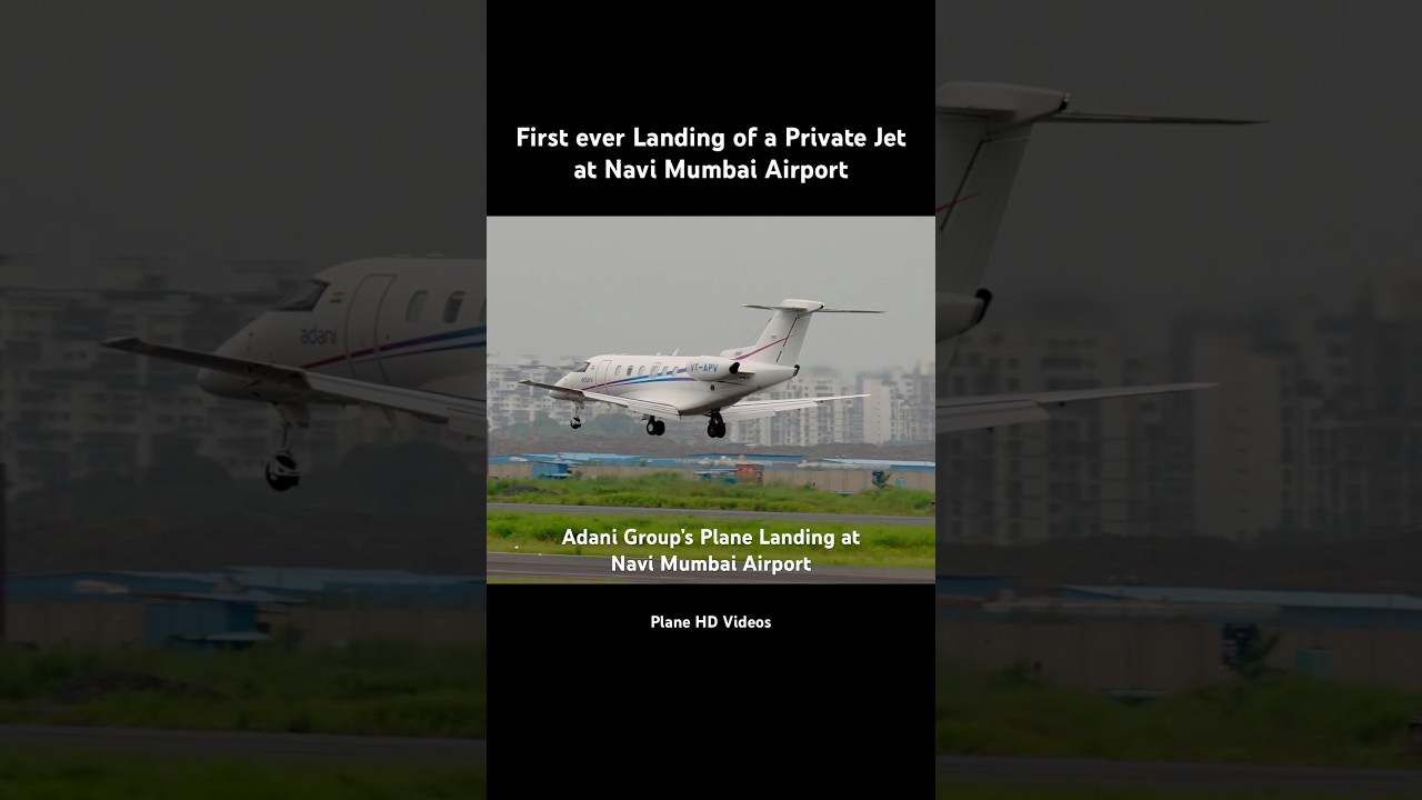 Jeet Adani’s Plane Landing at Navi Mumbai Airport | 