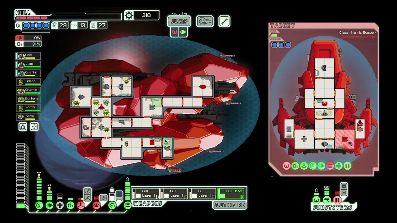 A raw block of FTL footage