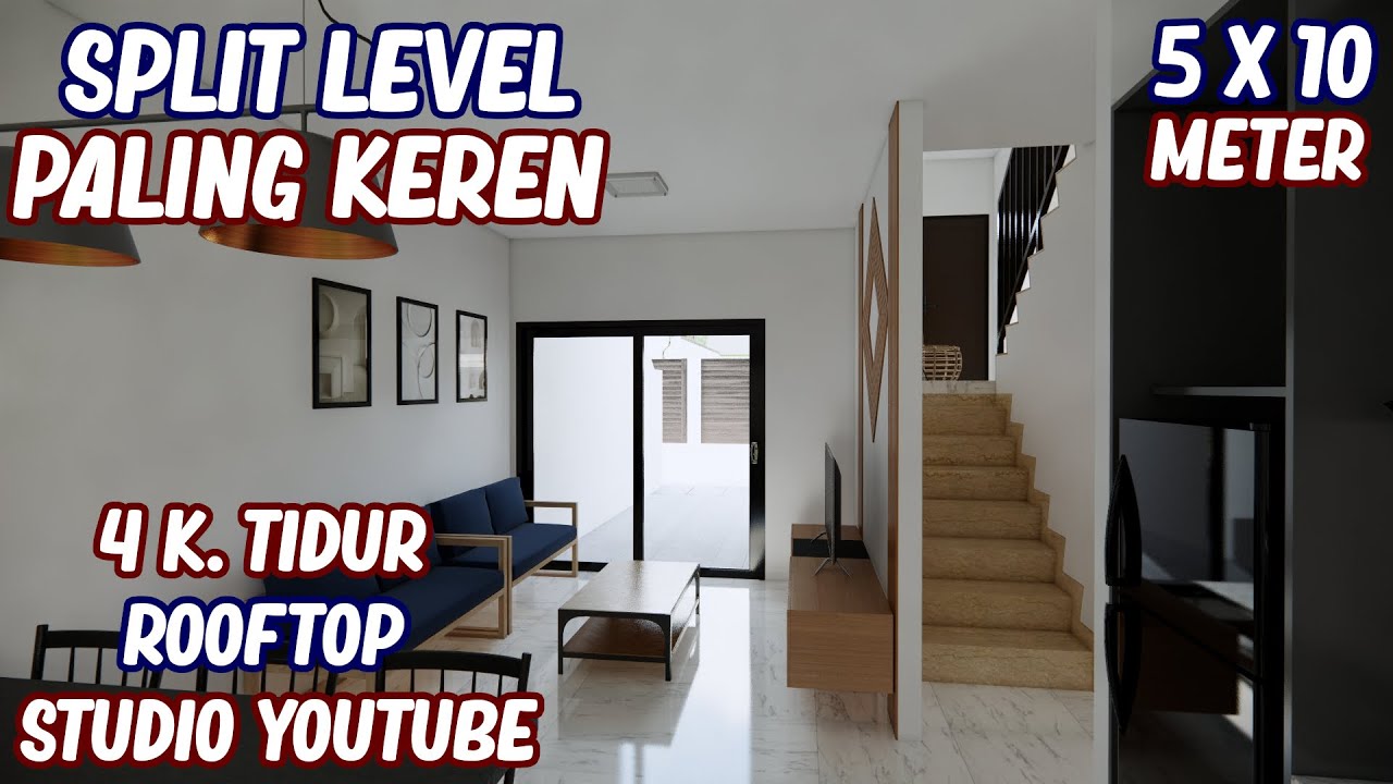 PALING KEREN !!! Rumah Split Level Idaman 5x10 meter