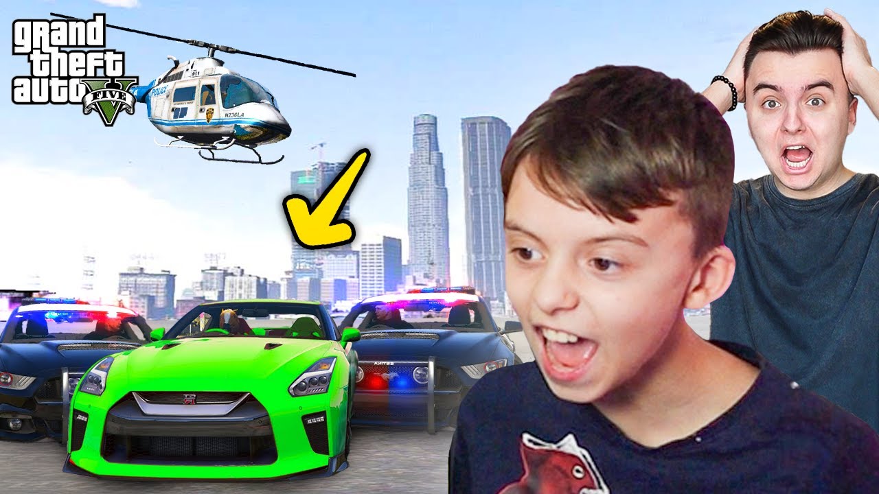Mlad&scaron;&iacute; Br&aacute;cha Poprv&eacute; Hraje GTA 5! (&scaron;patn&yacute; n&aacute;pad)
