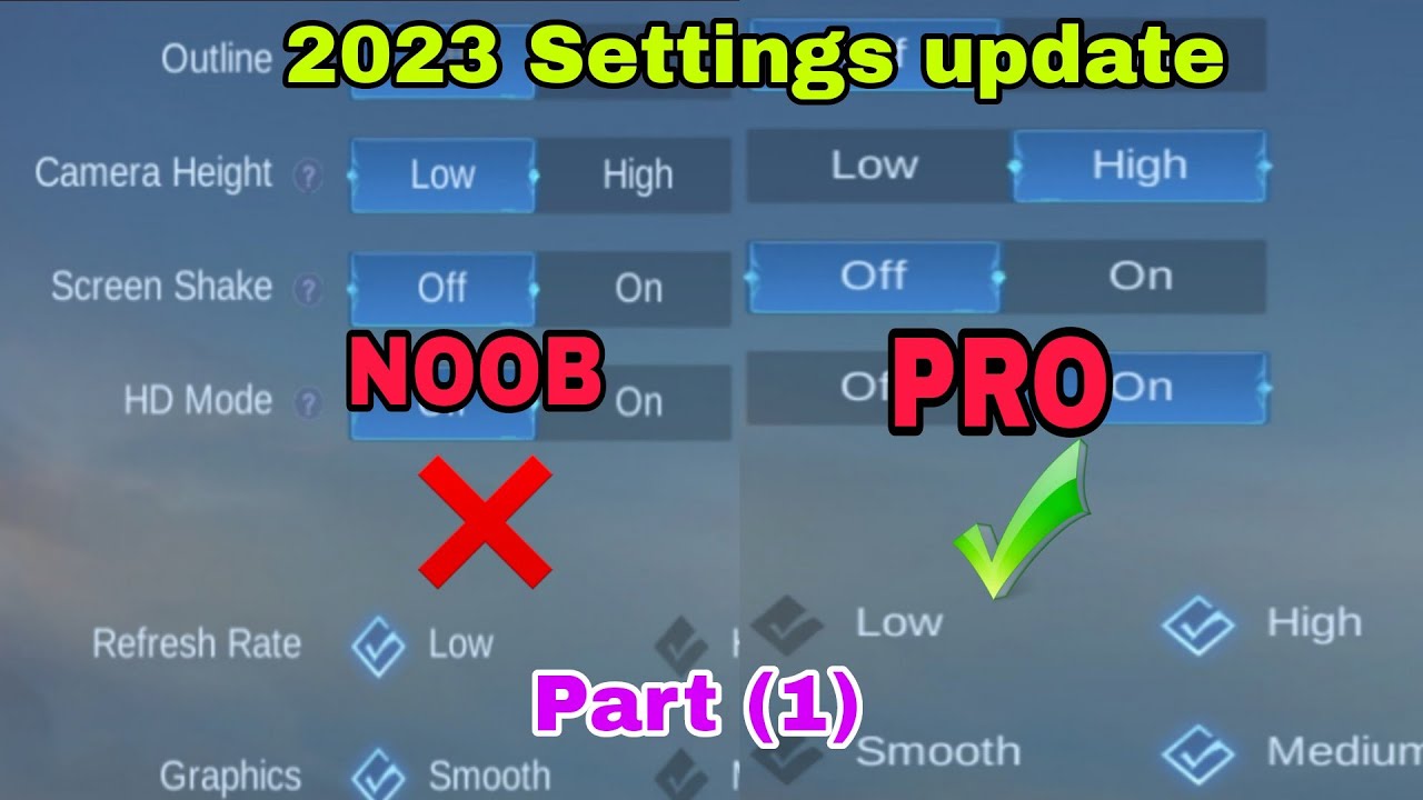 Mobilelegends settings ချိန်နည်း 😗