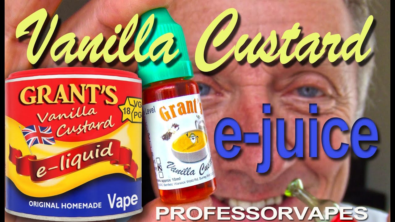 Grants Vanilla Custard e-liquid a great flavoursome vape e-juice