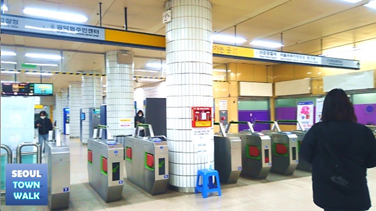 【4K】 19-0-0-2. Seoul, Aeogae Subway Station Walking Tour, Korea [Mapo-gu]┃애오개역 걷기 [마포구]