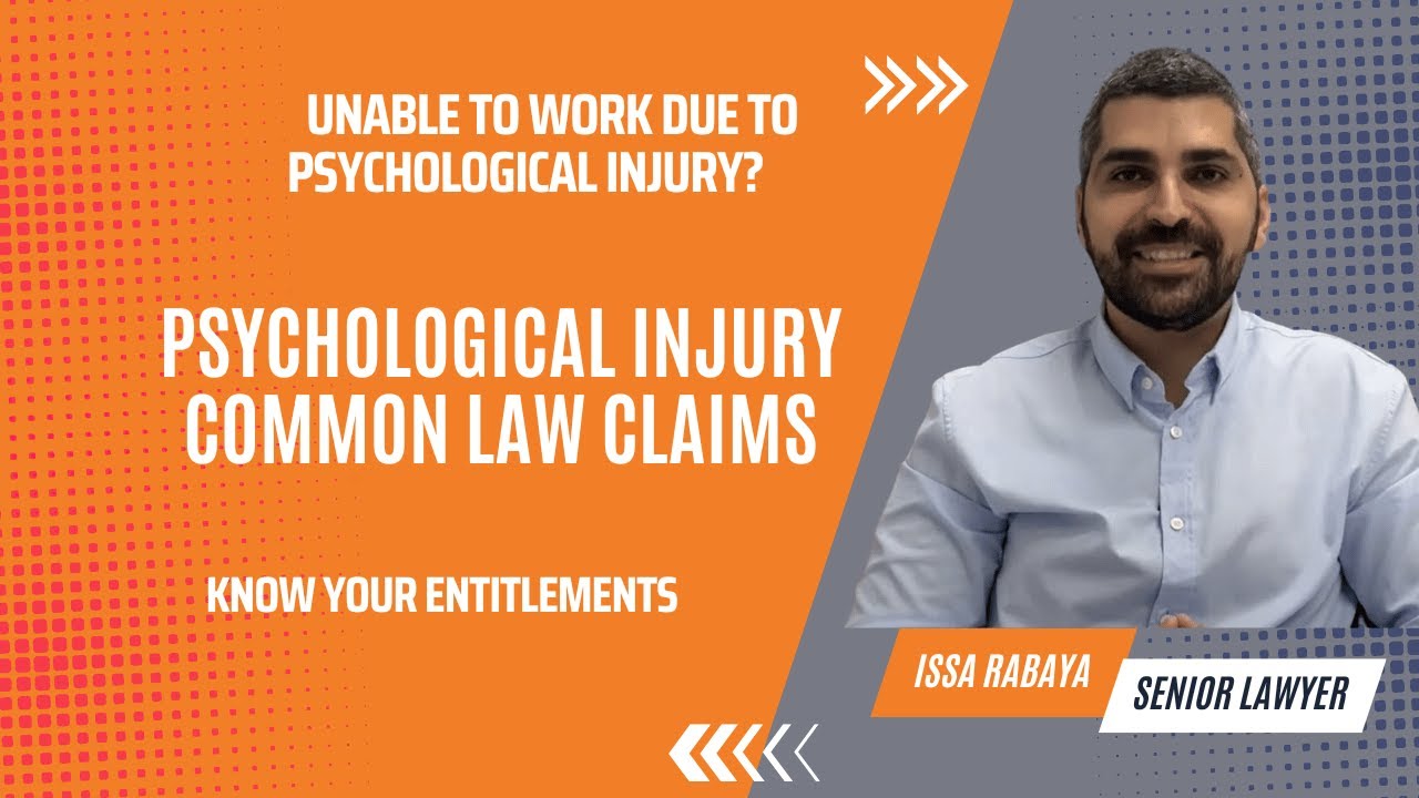 Understanding Psychological Injury Common Law Claims