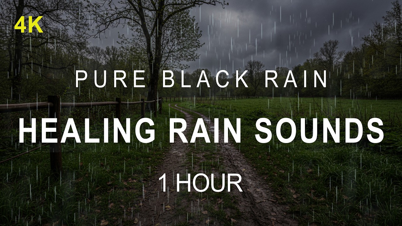 ⛈️ Healing Rain on the Dirt Road | All Night Sleep Aid | 1 Hour