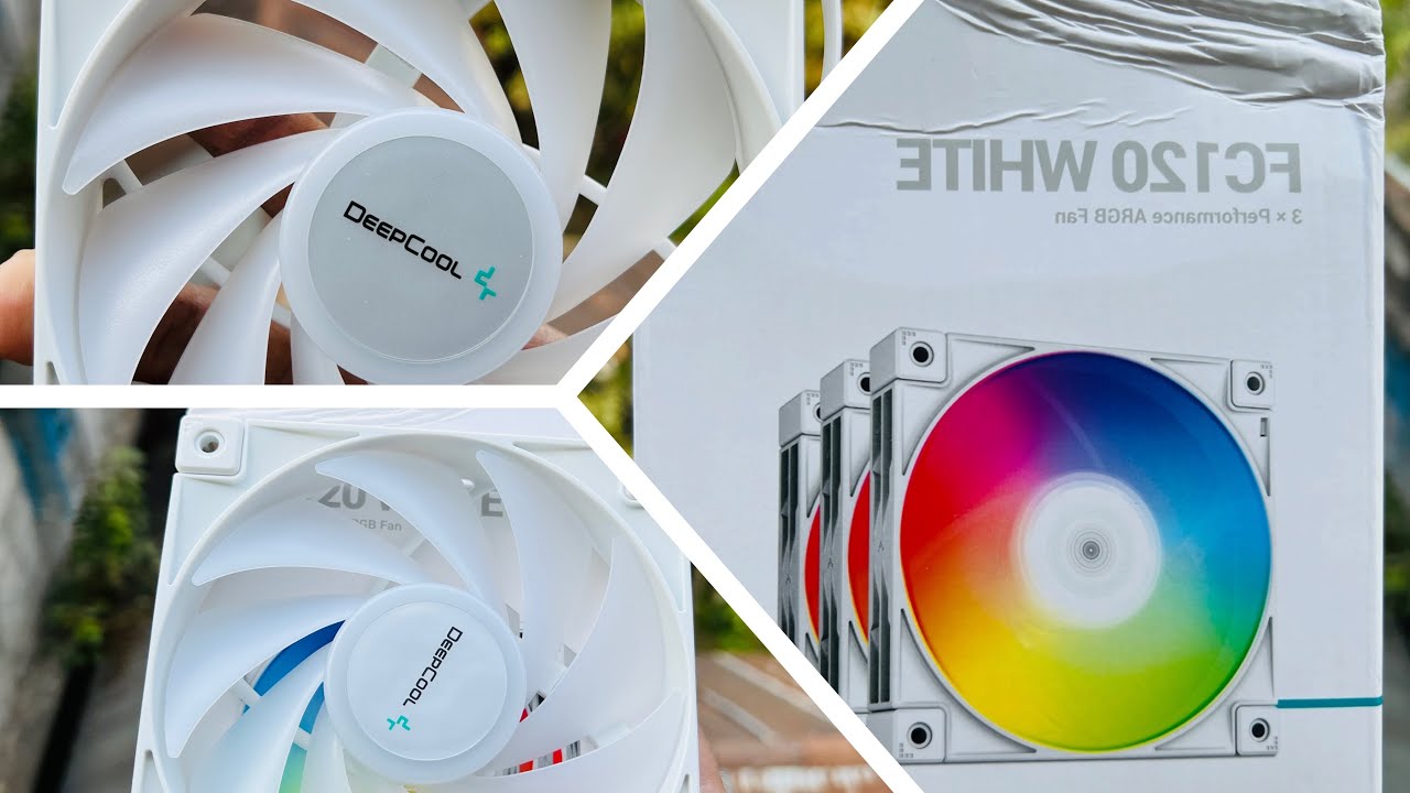 DeepCool FC120 WHITE 3-in-1 Performance 120mm ARGB PWM Case Fan