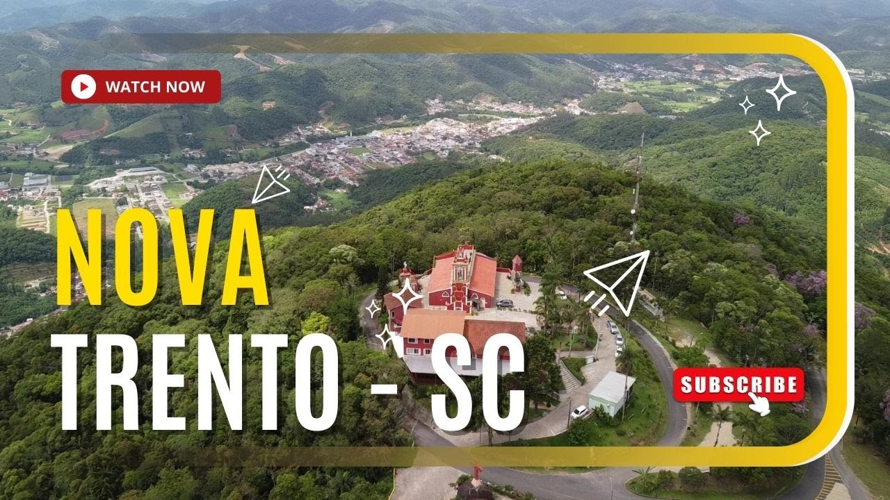 Nova Trento Santa Catarina 🇧🇷 | Morro da Cruz e Santuário Santa Paulina com DRONE DJI Mini 2