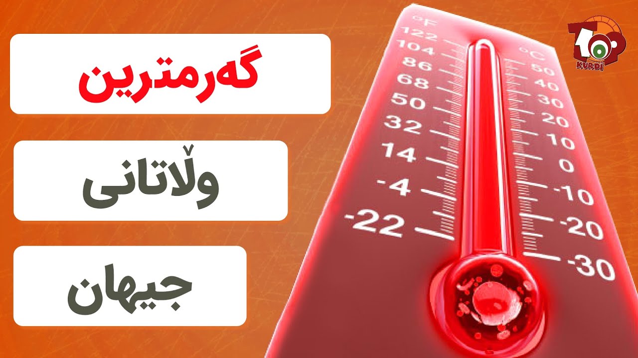 ١٠ دانە لە گەرمترین وڵاتانی جیهان