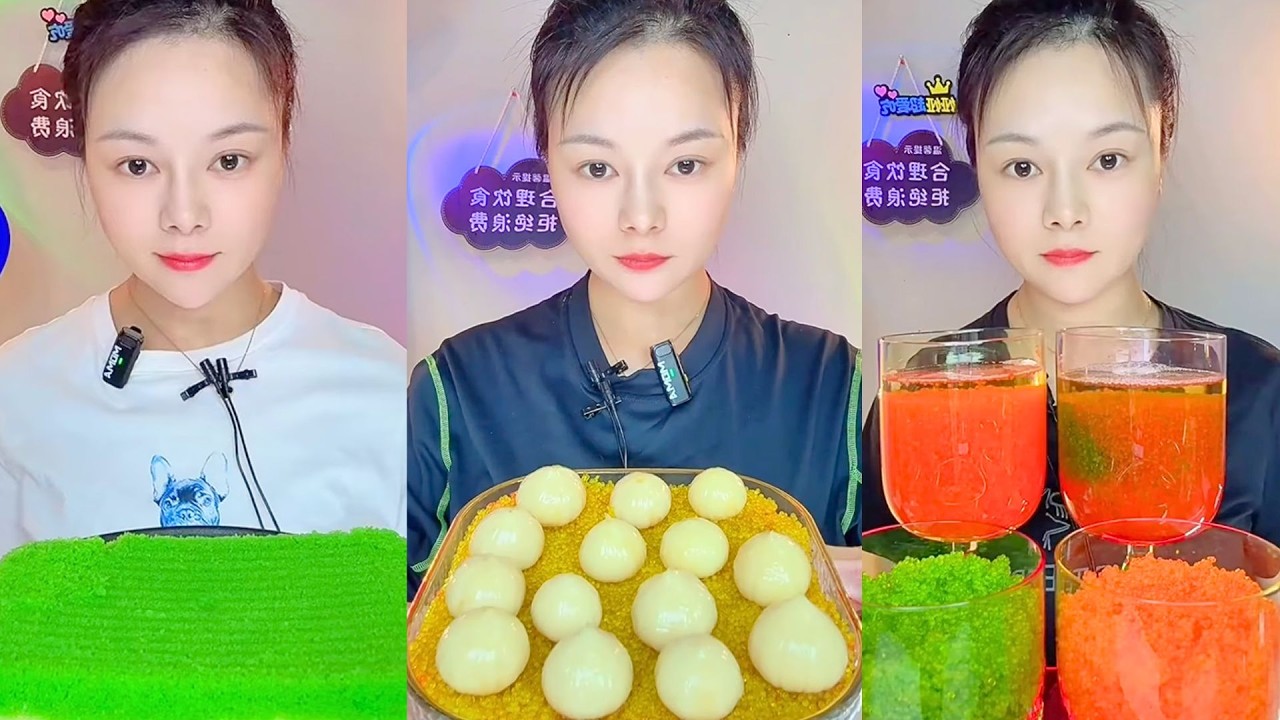 Colorful Fish Roe Eating ASMR | Soft Crunch Seafood Mukbang Colorful #83