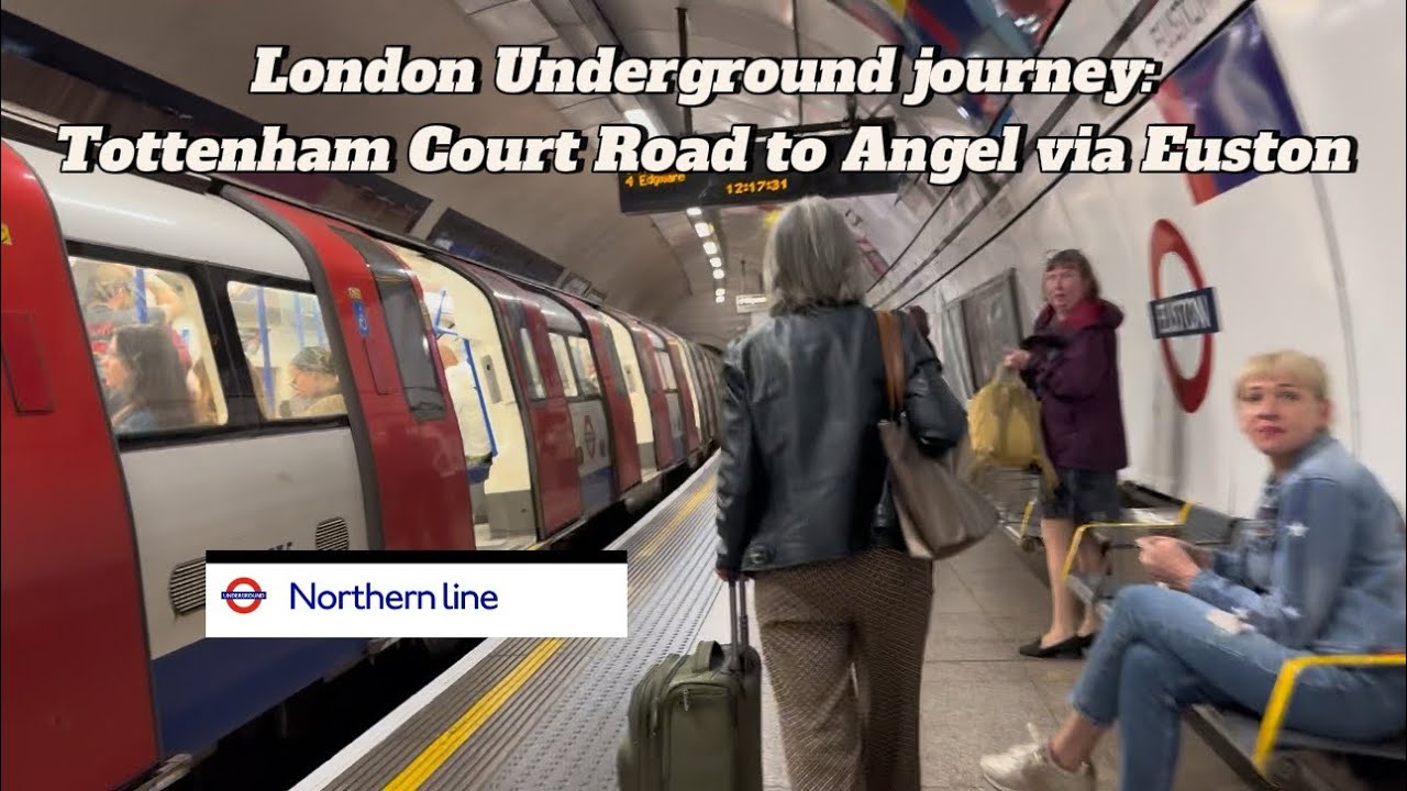 London Underground First Person Journey: Tottenham Court Road to Angel via Euston