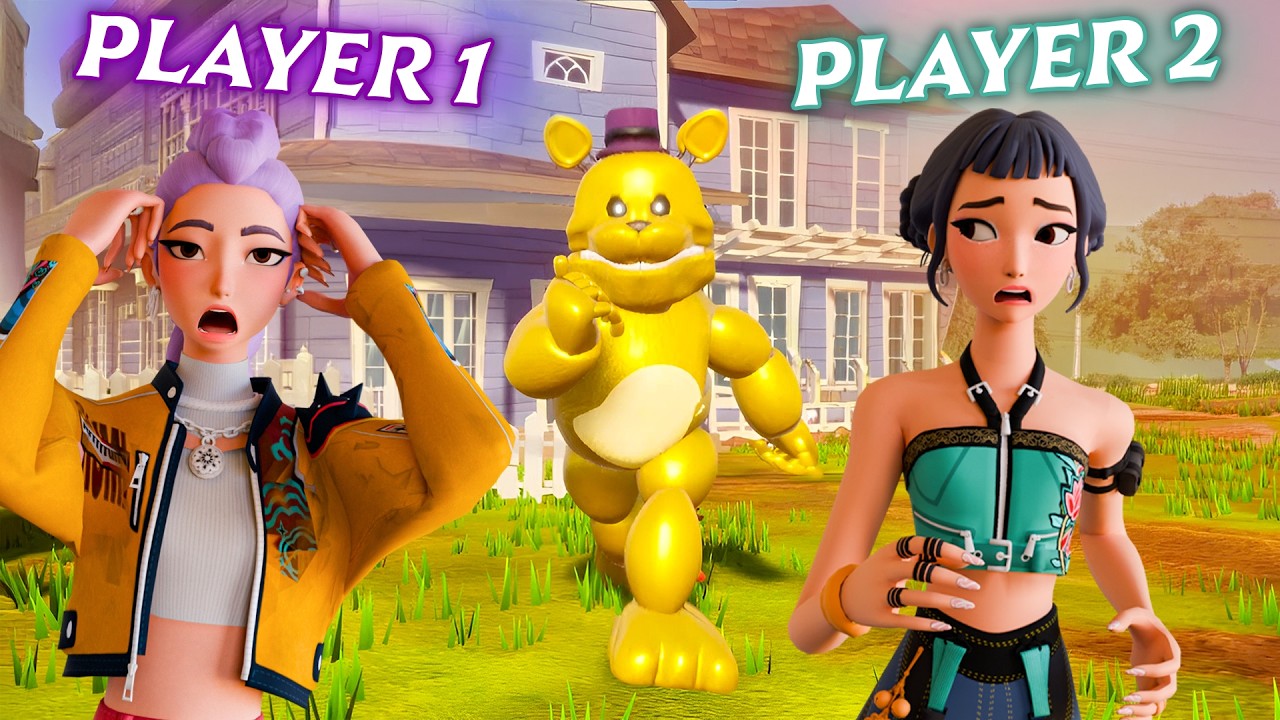 Rumi and Zoey Plays FAST FREDBEAR But MULTIPLAYER In Hello Neighbor
