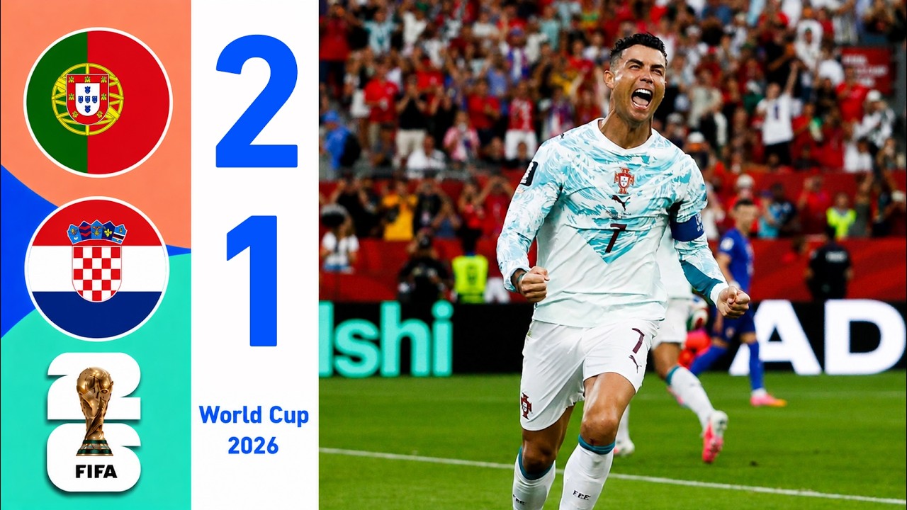 Portugal vs Croatia 2-1 Highlights | All Goals & Extended Highlights | FIFA World Cup 2026