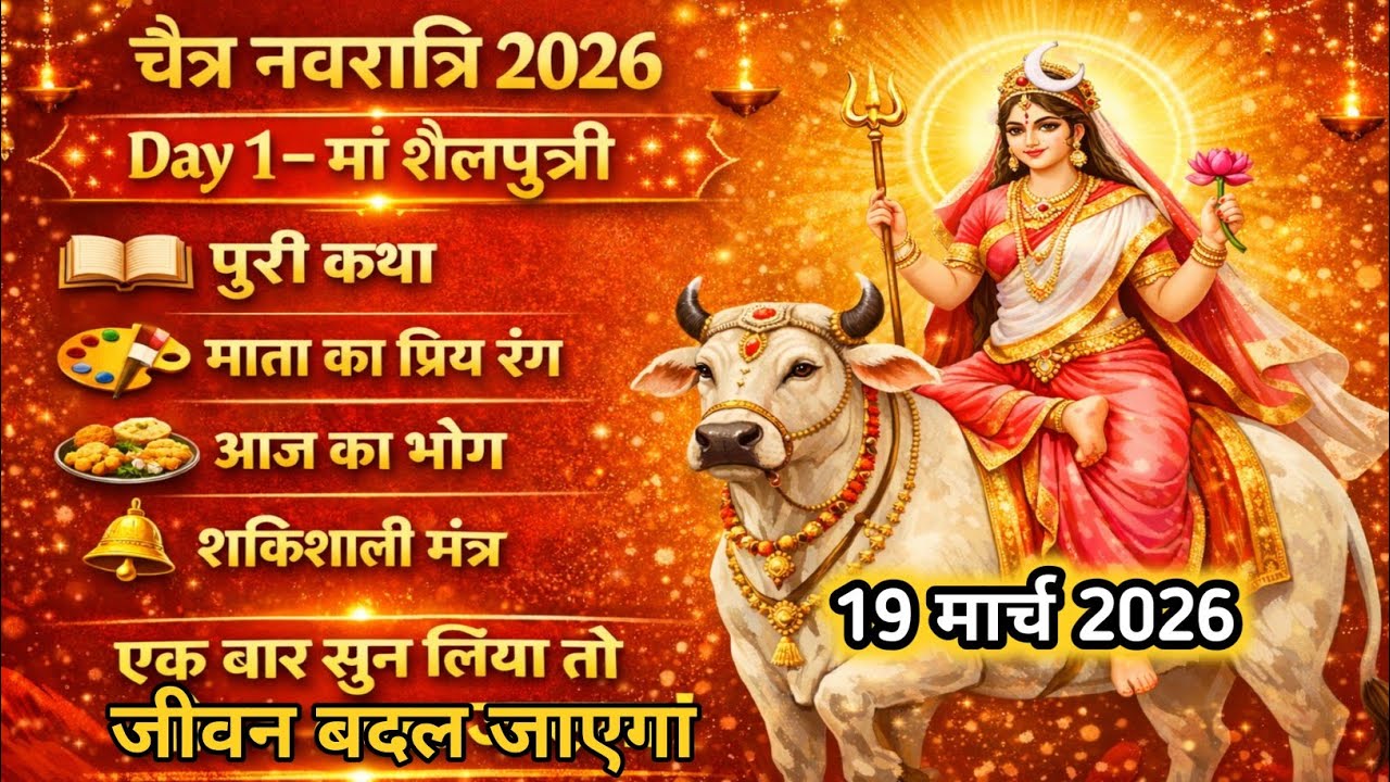Navratri day 1 | Maa Shailputri ki Katha | चैत्र नवरात्रि के पहले दिन शैलपुत्री माता की कथा