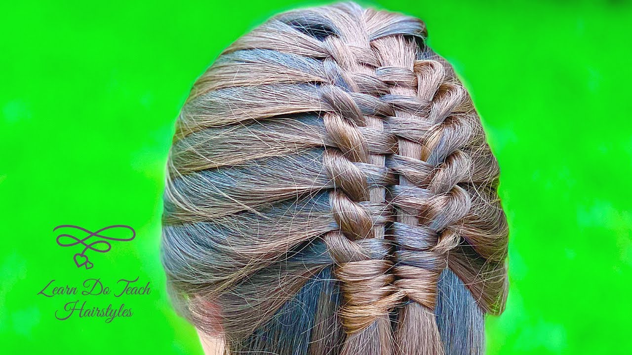 Half Up Suspended Infinity Braid