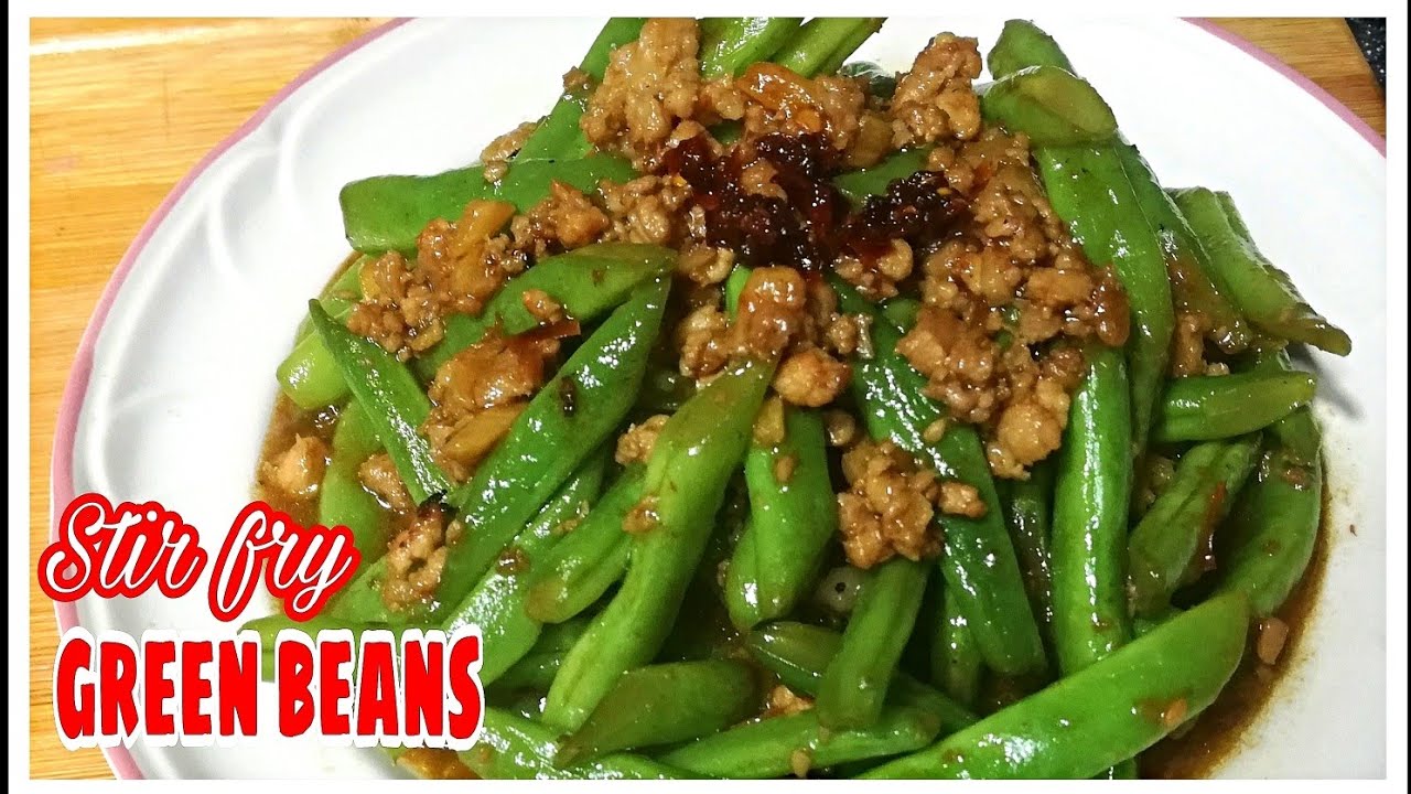 Ginisang Baguio Beans with Minced Pork || Green Beans  Stir Fry recipe
