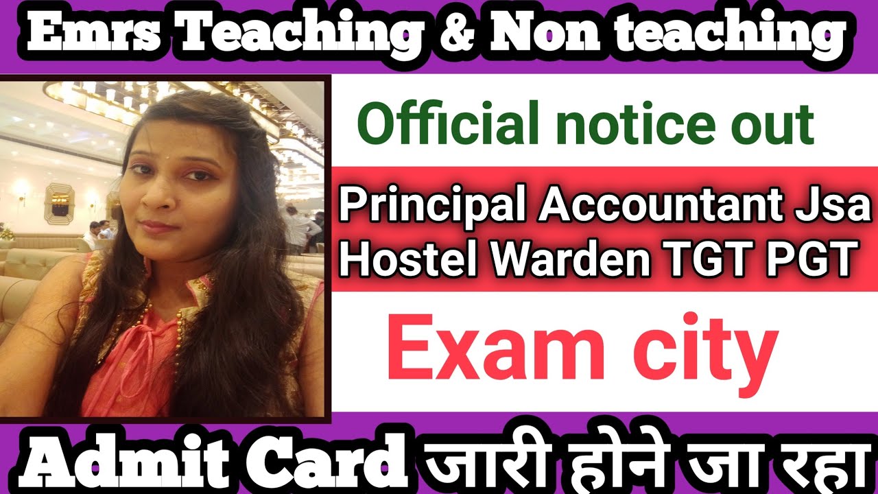 Emrs exam city 2025|emrs admit card 2025 emrs tgt admit card|emrs admit card update|emrs center||